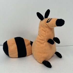 Rare Plush Turtle Soup Cartoon Character orange Stuffed Animal 7" Beanie bag toy